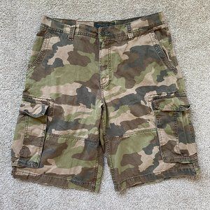 Old Navy Surplus Company Camo Cargo Shorts Men's 34 Camouflage